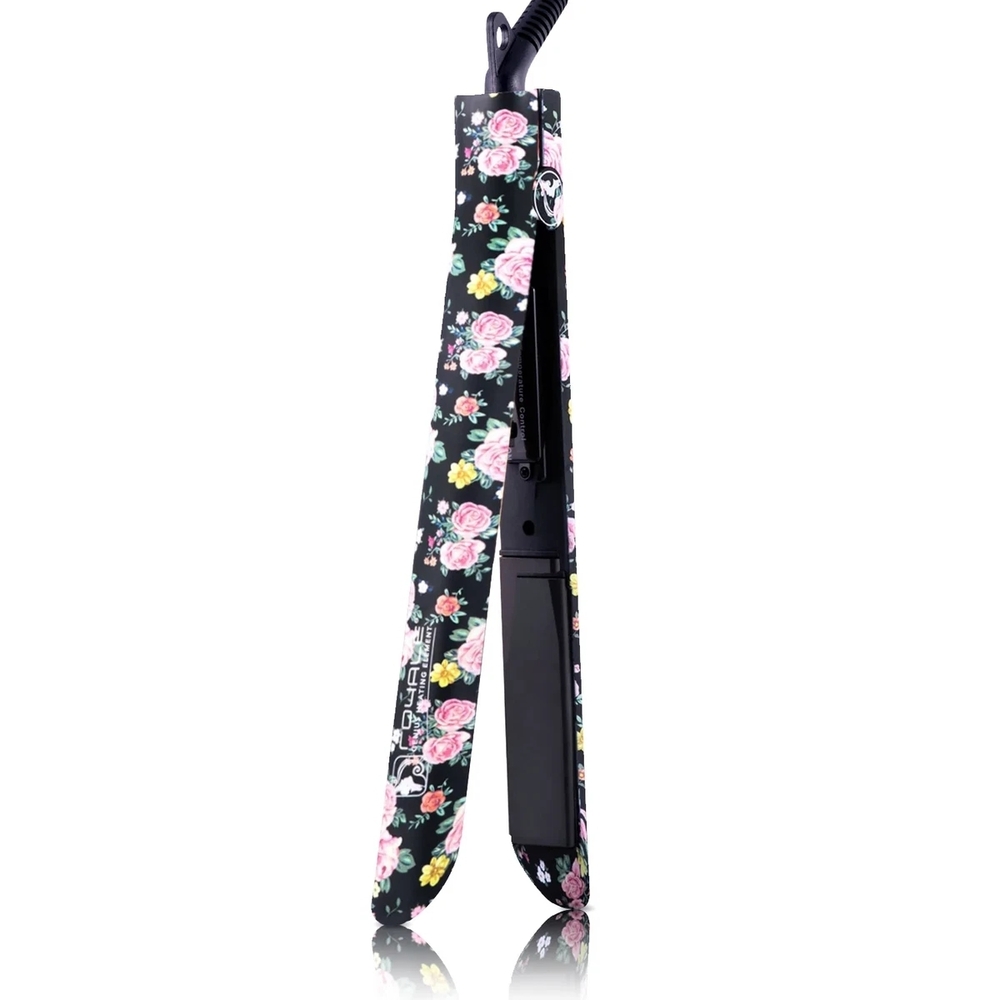 Floral Hair Straightener Platinum Genius Heating Element Flat Iron - Patterns